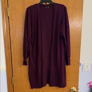 Elegant Women's Purple Cardigan